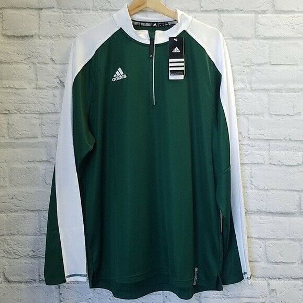 NWT Adidas Modern Varsity L/S 1/4 Zip Men’s L A8C